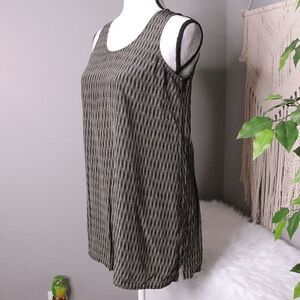 Eileen Fisher | Sleeveless Printed Silk Tunic Top XXS
